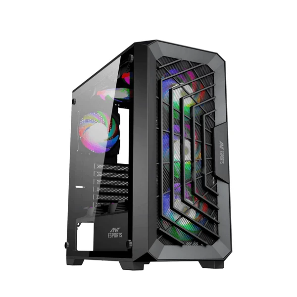 ANT ESPORTS SX5 ARGB ATX Mid Tower Cabinet (Black) - Byte Baazar