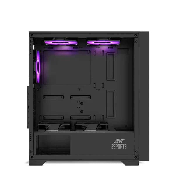 ANT ESPORTS SX7 ARGB ATX Mid Tower Cabinet (Black) - Byte Baazar