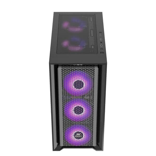 ANT ESPORTS SX7 ARGB ATX Mid Tower Cabinet (Black) - Byte Baazar