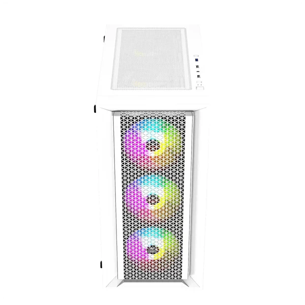 ANT ESPORTS SX7 ARGB ATX Mid Tower Cabinet (White) - Byte Baazar