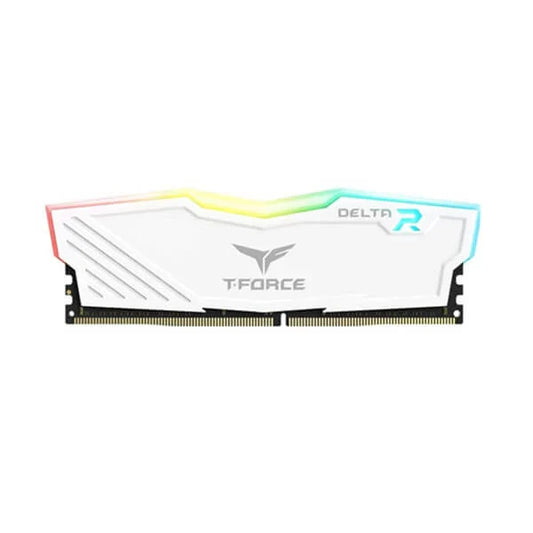 TEAMGROUP T-Force Delta RGB 32GB ( 32GB x 1 ) 3600MHz DDR4 RAM ( White ) - Byte Baazar