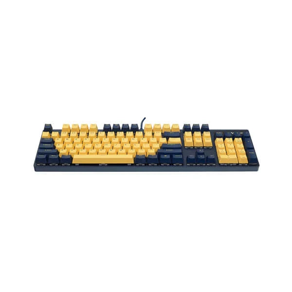 RAPOO V500 Pro Mechanical Full Size Gaming Keyboard ( Yellow / Blue ) - Byte Baazar