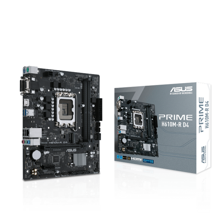 ASUS PRIME H610M-R D4 DDR4 Intel Motherboard - Byte Baazar