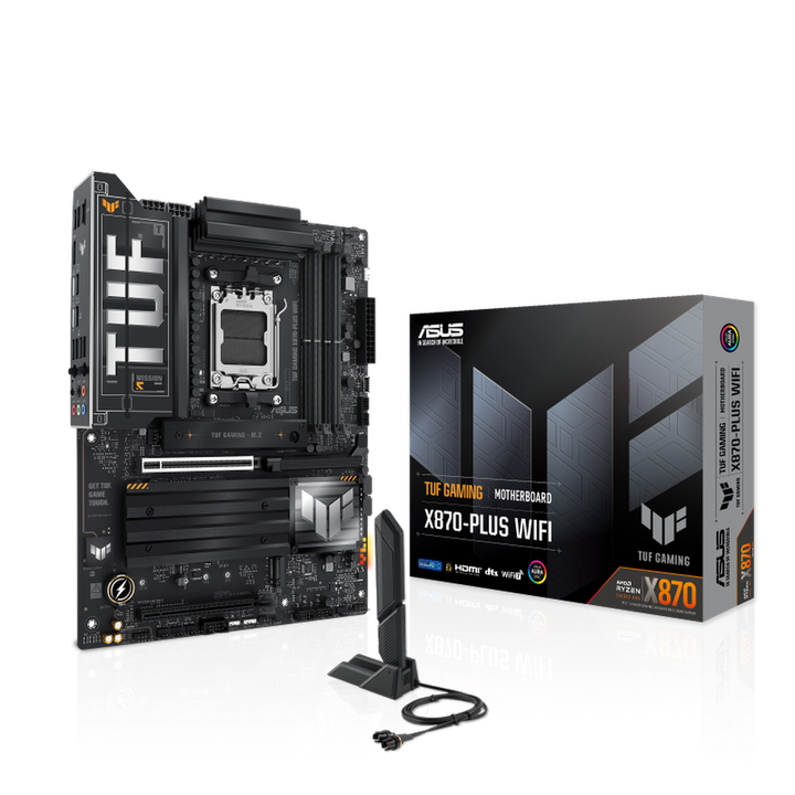 ASUS TUF Gaming X870-Plus Wifi DDR5 AMD Motherboard - Byte Baazar