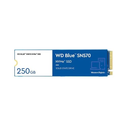 WESTERN DIGITAL Blue SN570 250GB M.2 NVME Gen3 Solid State Drive (SSD) - Byte Baazar