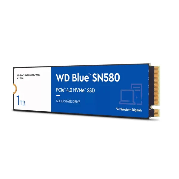 WESTERN DIGITAL Blue SN580 1TB M.2 NVME Gen4 Internal Solid State Drive ( SSD ) - Byte Baazar