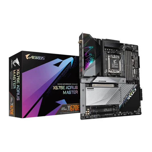 GIGABYTE X670E Aorus Master Wifi DDR5 AMD Motherboard - Byte Baazar