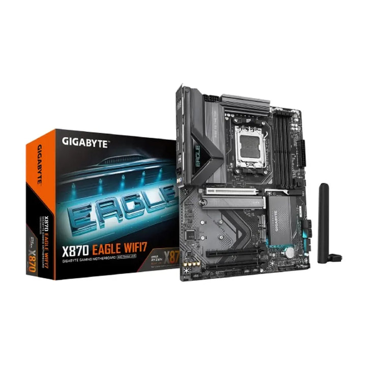 GIGABYTE X870 Eagle Wifi7 DDR5 AMD Motherboard ( Black ) - Byte Baazar