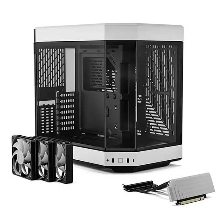 HYTE Y60 ATX Mid Tower Cabinet (Black/White) - Byte Baazar