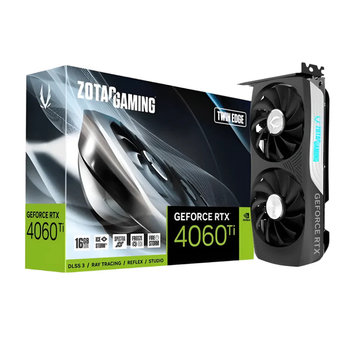 ZOTAC Gaming GeForce RTX 4060 Ti Twin Edge 16GB Nvidia Graphic Card - Byte Baazar