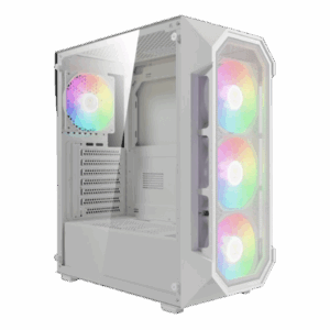 Gamdias Aura GC1 Elite WH V2 ARGB (ATX) Mid Tower Cabinet (White)